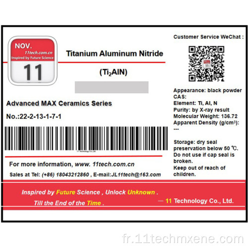 Superfine Titanium Nitrure Aluminium Max Ti2Aln Powder